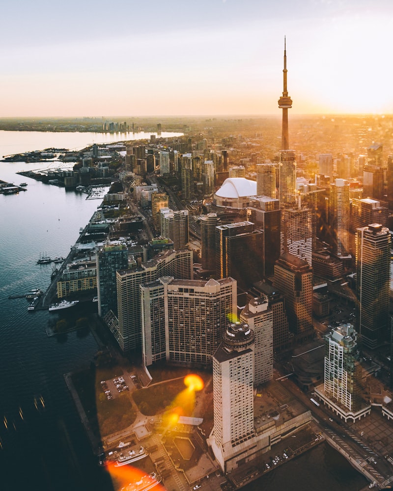 Downtown Toronto from the air